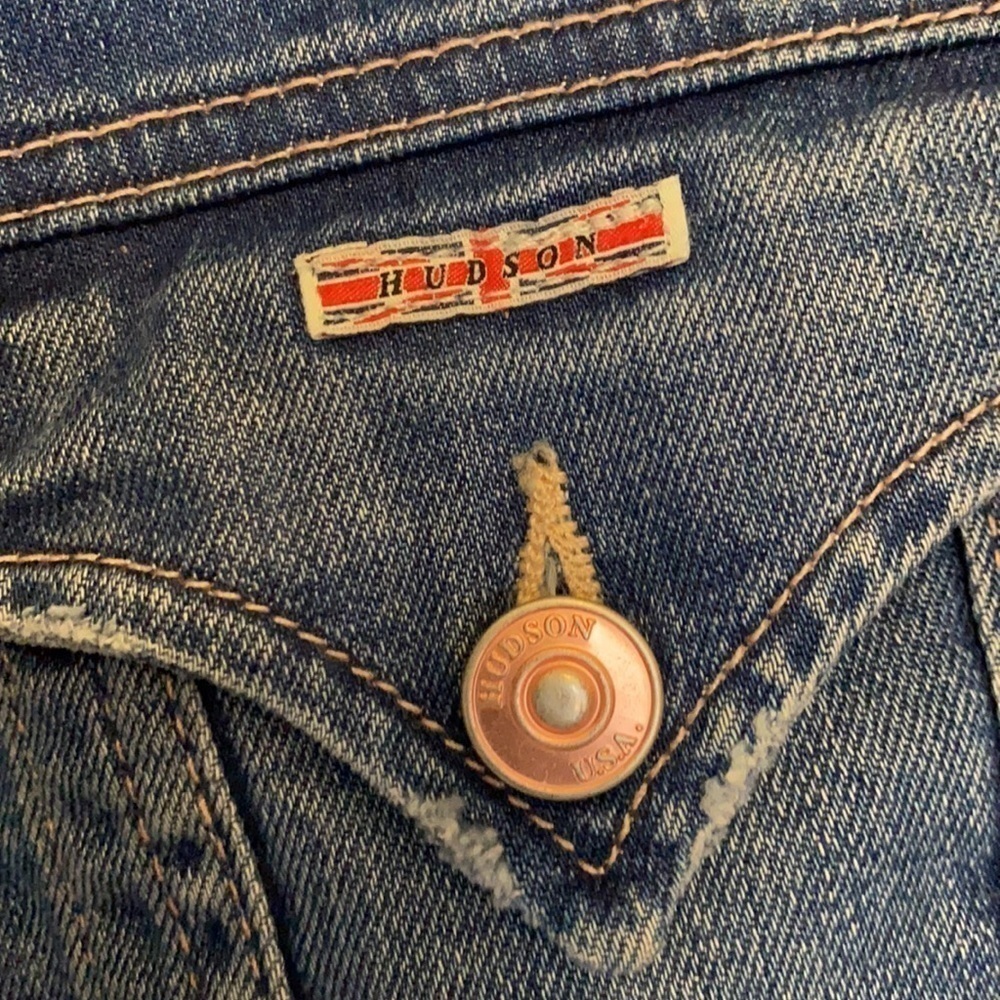 Hudson jean jacket sz m - Picture 4 of 6